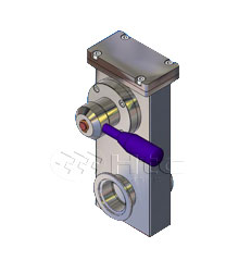 HTC 小型不锈钢闸阀-真空连接件（KF法兰接口无软管系列）计
