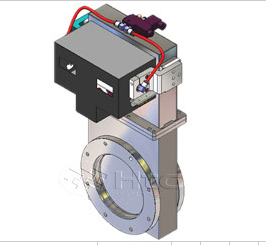 HTC ISO法兰（AL）气动高真空闸阀-真空连接件计