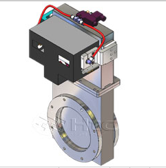 HTC ISO法兰（SS）气动高真空闸阀-真空连接件计